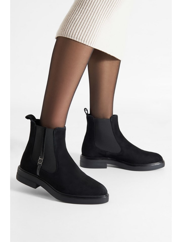 Lasocki Leder-Chelsea-Boots in Schwarz günstig kaufen