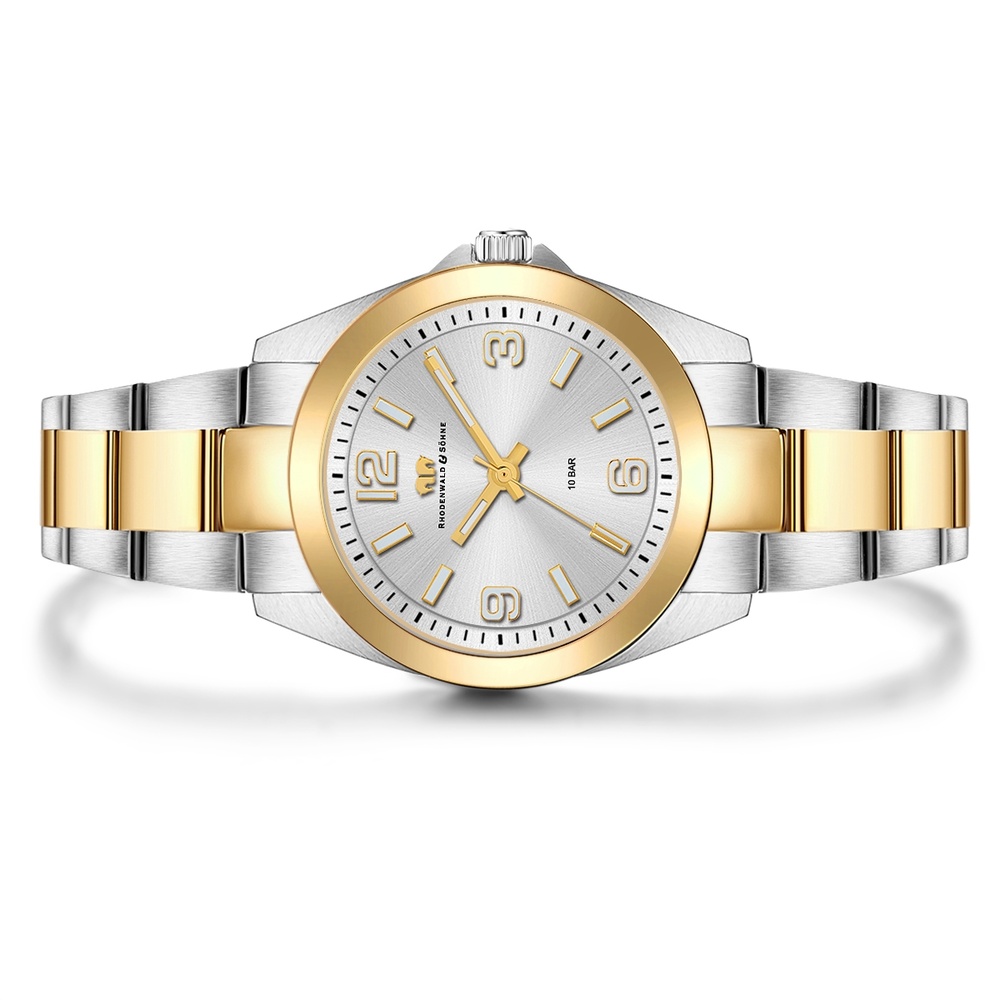 Rhodenwald & Söhne Montre à quartz Majestia en Argent/or jaune Acier inoxydable en Argent/or jaune Montre