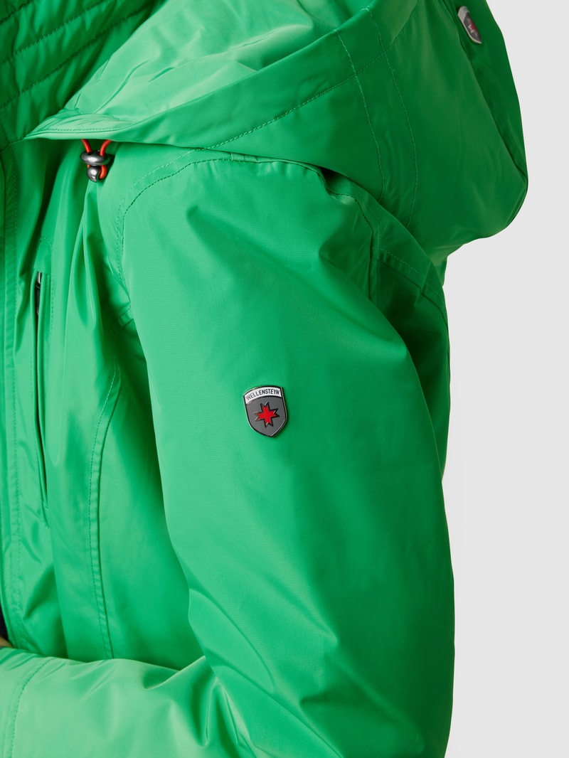Jacke mit Label-Detail Modell 'STOCKHOLM' in grasgrün
