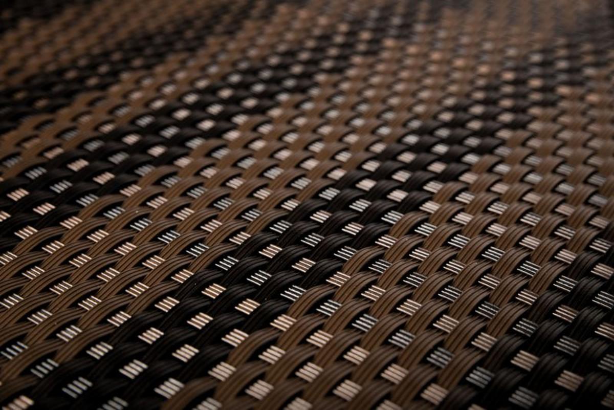 Progresja Polyrattan Balkonichtschutz - Gemischt Braun / Schwarz 0,9m x 5m