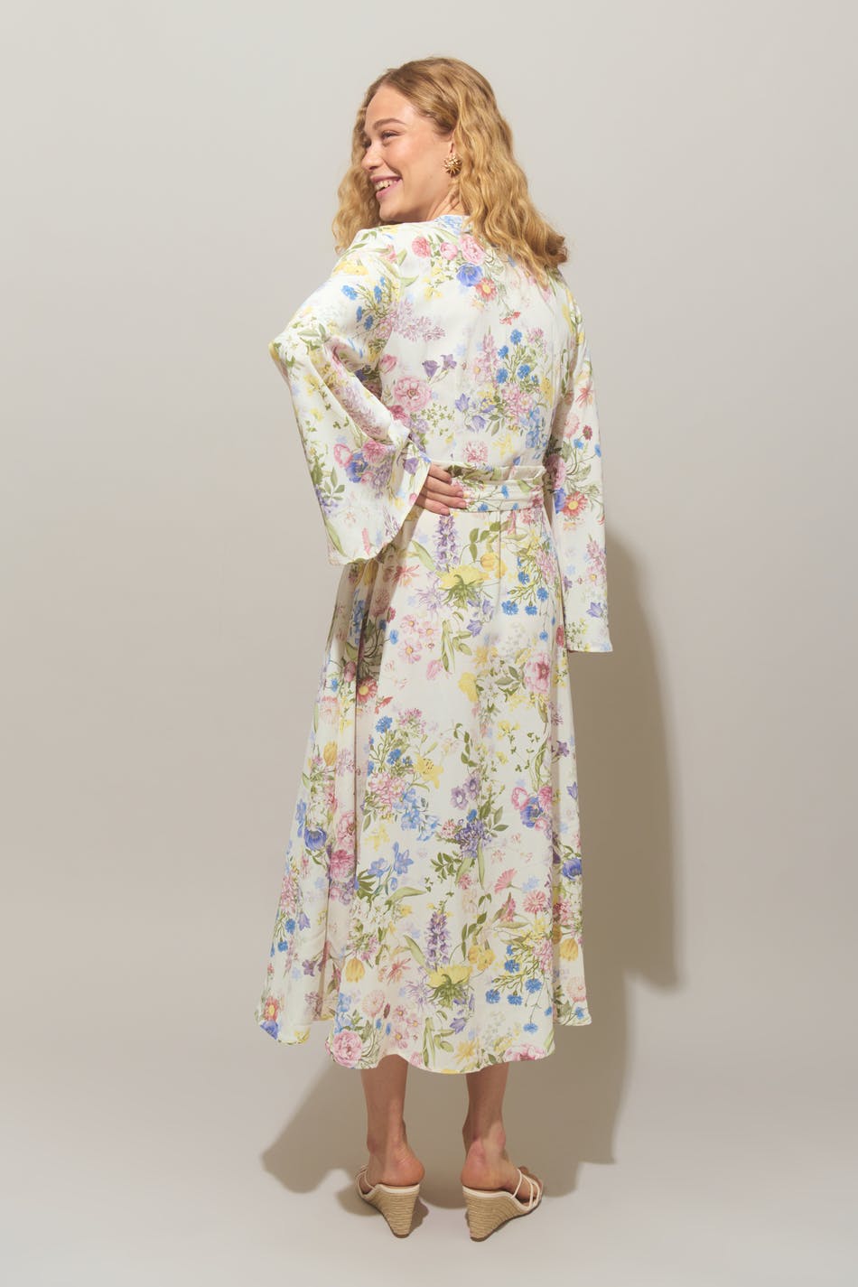 Midi wrap dress