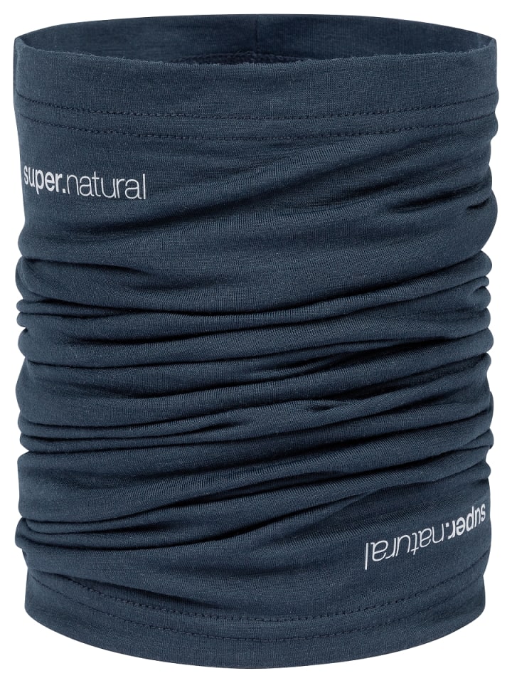 super.natural Merino Multifunktionstuch WANDERLUST NECKWARMER in Blau günstig kaufen onesize