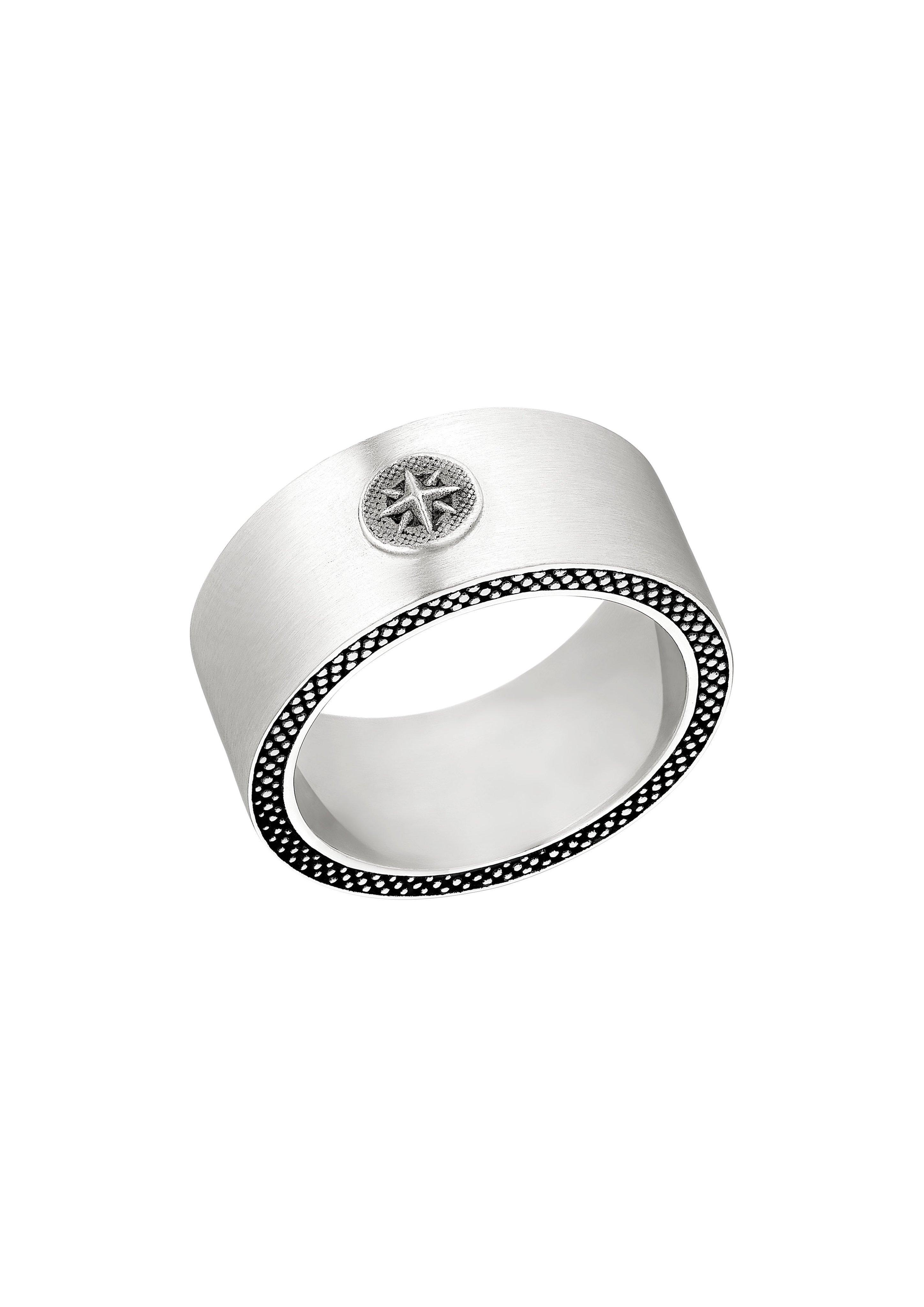 Breiter Ring mit Kompass-Detail  6009610-92B0