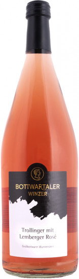 2022 Großbottwarer Wunnenstein Trollinger mit Lemberger Rosé halbtrocken 1,0 L - Bottwartaler Winzer
