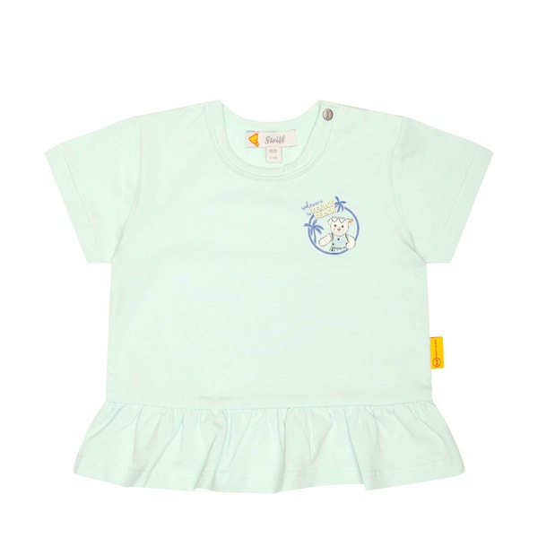 T-Shirt kurzarm, hellblau für Mädchen
