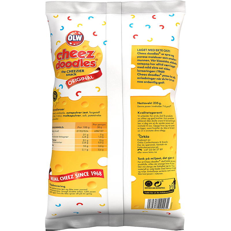 OLW Cheez Doodles 235 g