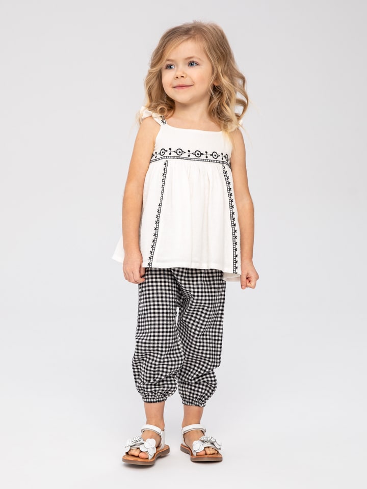 Minoti 2tlg. Outfit in Weiß/ Schwarz günstig kaufen