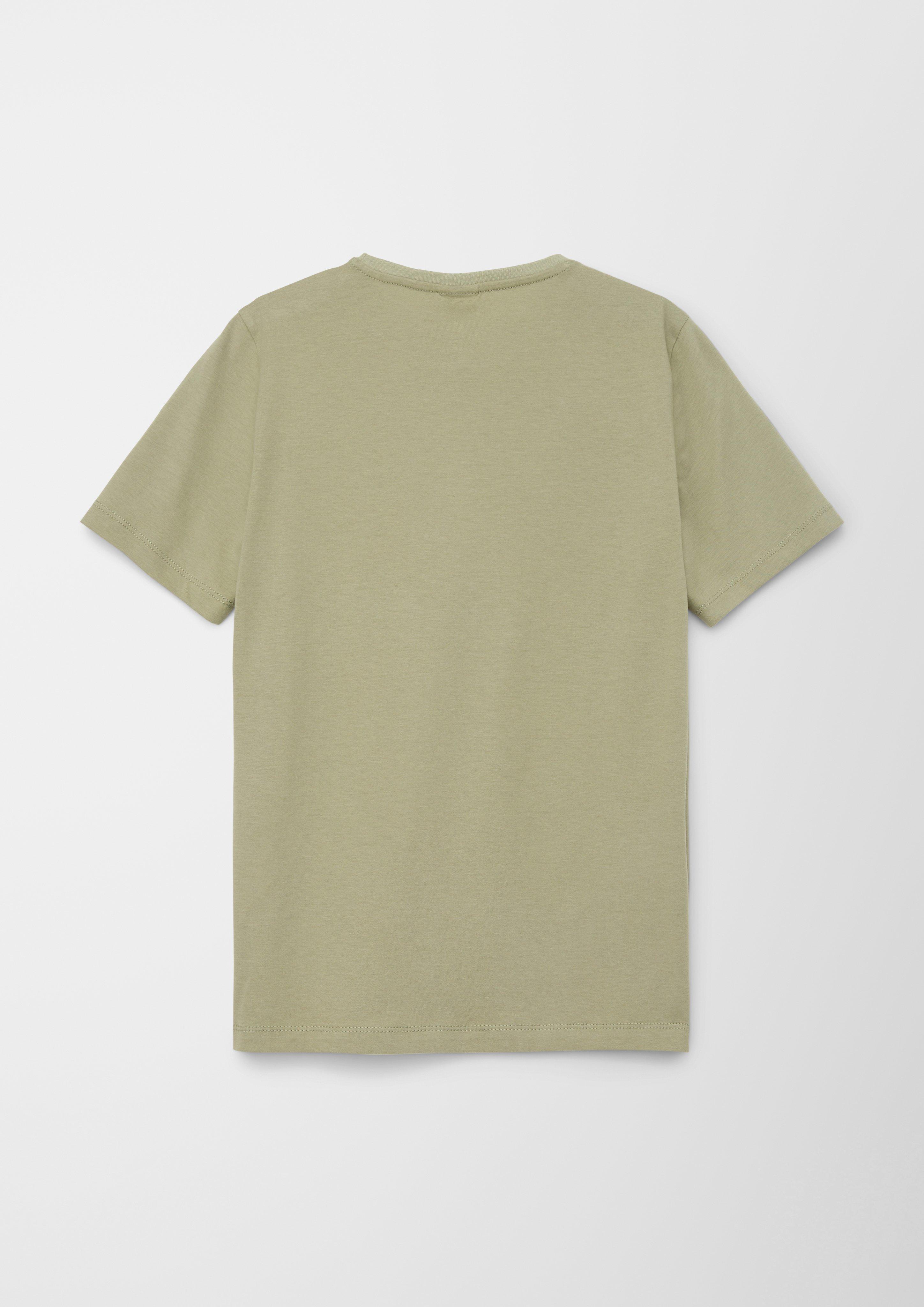Baumwollshirt mit Frontprint  2128602-7803