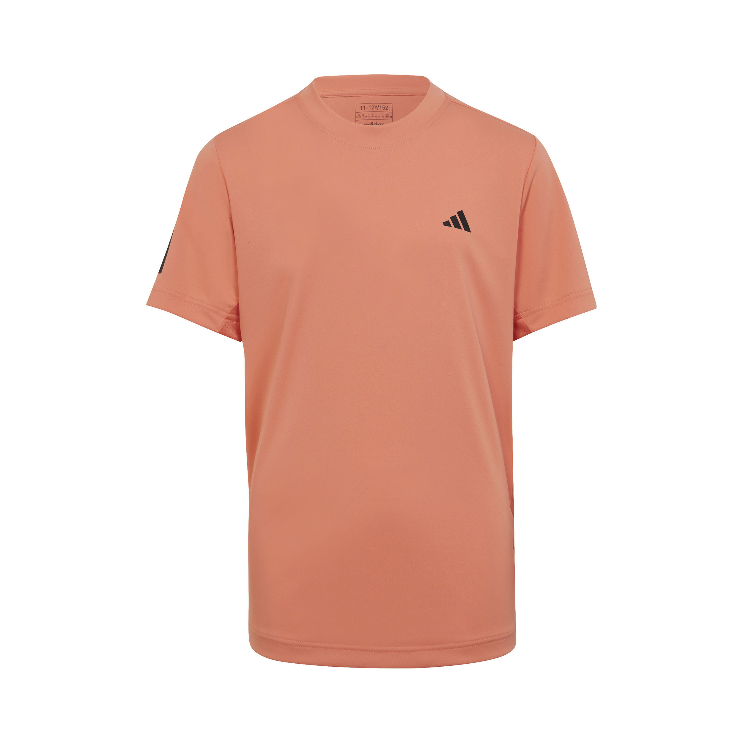 Club 3-Stripes T-Shirt Jungen - Orange, Schwarz