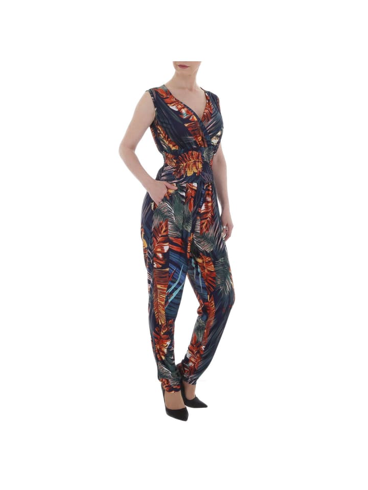 Ital-Design Jumpsuit & Zweiteiler in Blau und Orange günstig kaufen XL