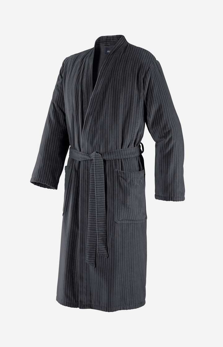 Herren Kimono-Bademantel in Anthrazit