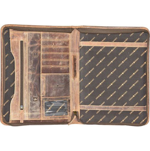 Greenburry Vintage Ringmappe Leder 26 cm