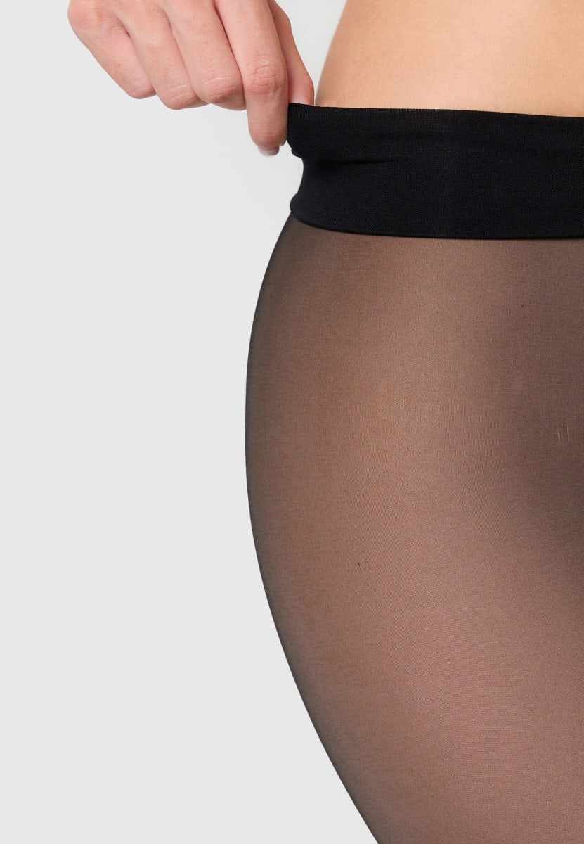 Strumpfhose warm & transparent strapazierfähig schwarz Gr. 38/40, 80 DEN, 1 St