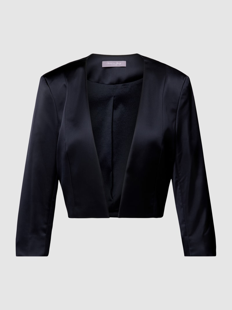 Cocktailjacke mit 3/4-Arm in marineblau meliert