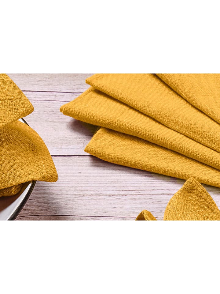 Björn 6er-Set: Servietten in Senf - (L)40 x (B)40 cm günstig kaufen onesize