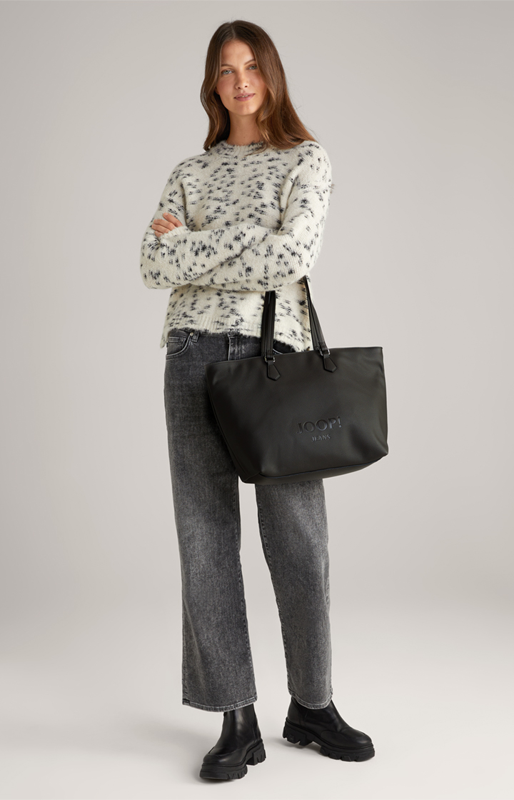 Shopper Lettera Lara in Dunkelgrau
