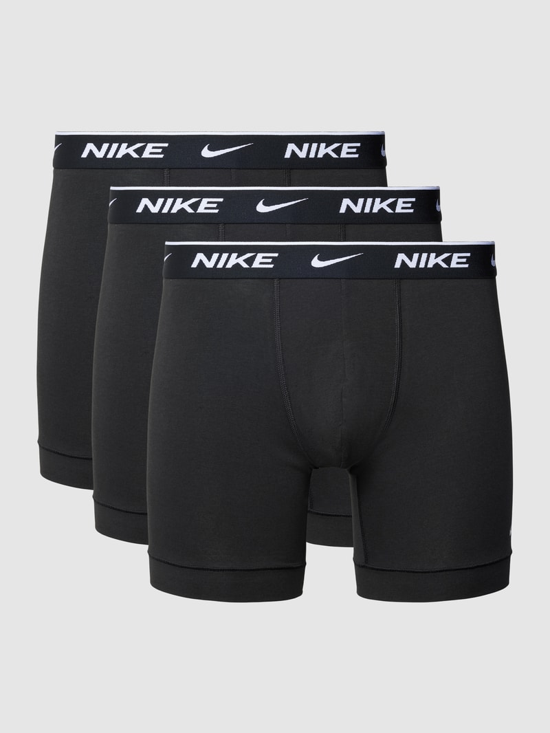 Trunks mit elastischem Logo-Bund in schwarz