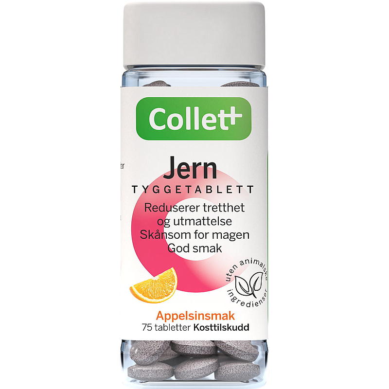 Collett Collett jern 75 stk tyggetabletter