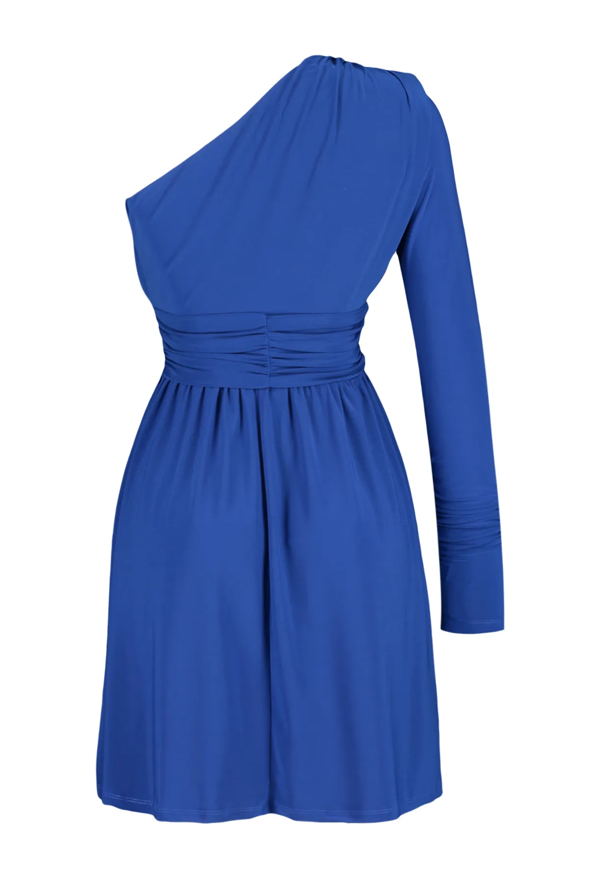 Trendyol Collection  Elegantes Abendkleid mit Saks-Taillenöffnung/Skater-Strickfenster/Ausschnittdetail TPRSS23EL00032
