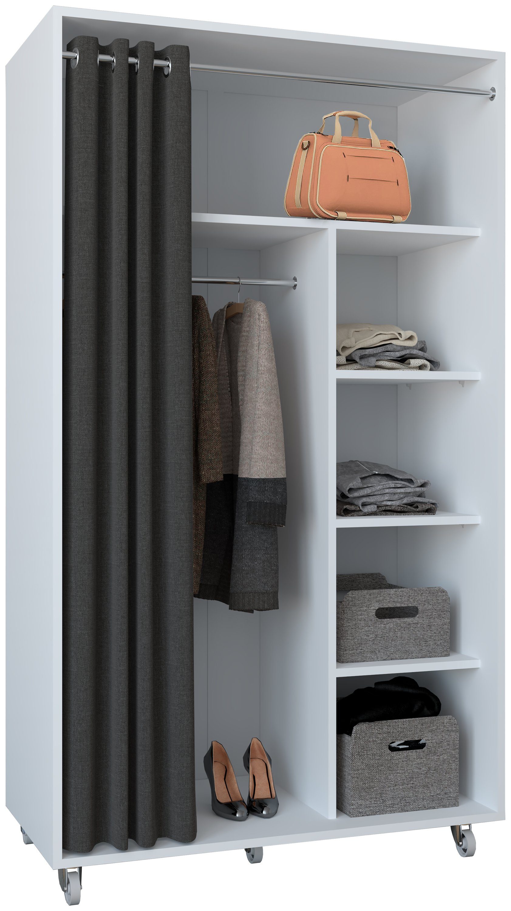 VCM Kleiderschrank Offener begehbarer Kleiderschrank Regal Ostila (1-St)