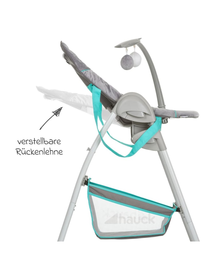 Hauck Hochstuhl & Babyliege Sit'n Relax - Hearts in grau,gruen günstig kaufen onesize