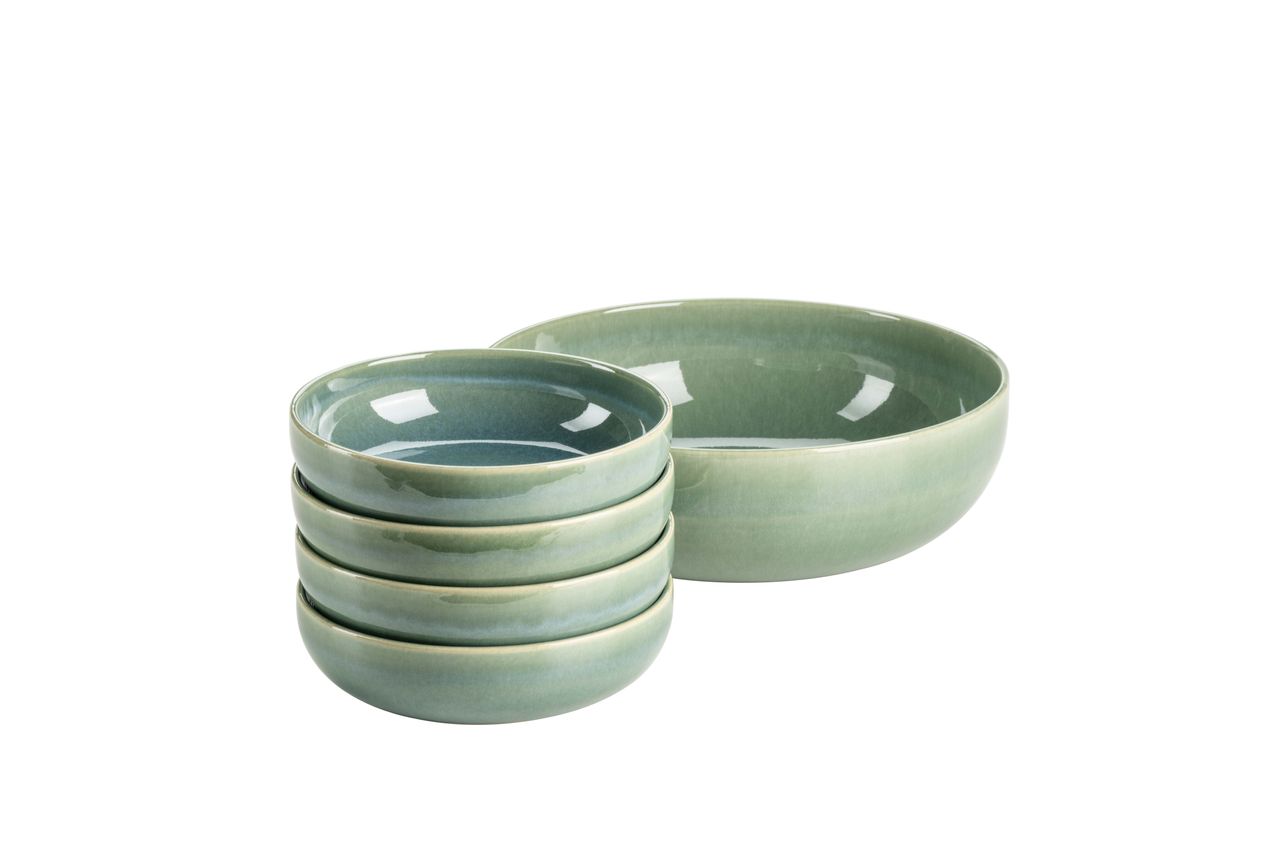 Mäser Serie Elina Uno, Salatschüssel-Set 5 teilig für 4 Personen