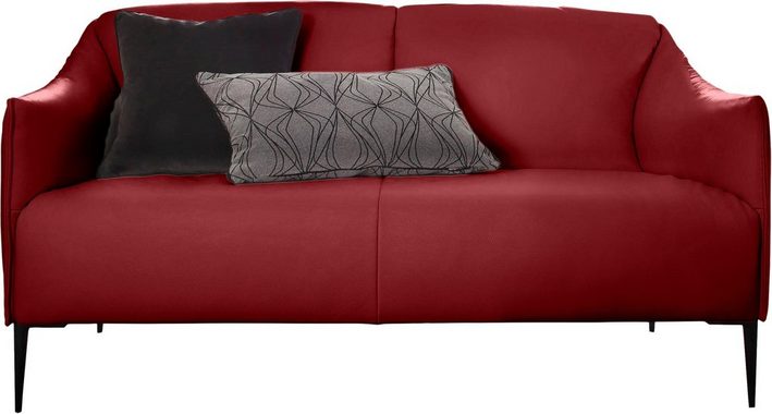 W.SCHILLIG 2-Sitzer sally, mit Metallfüßen in Schwarz pulverbeschichtet, Breite 154 cm