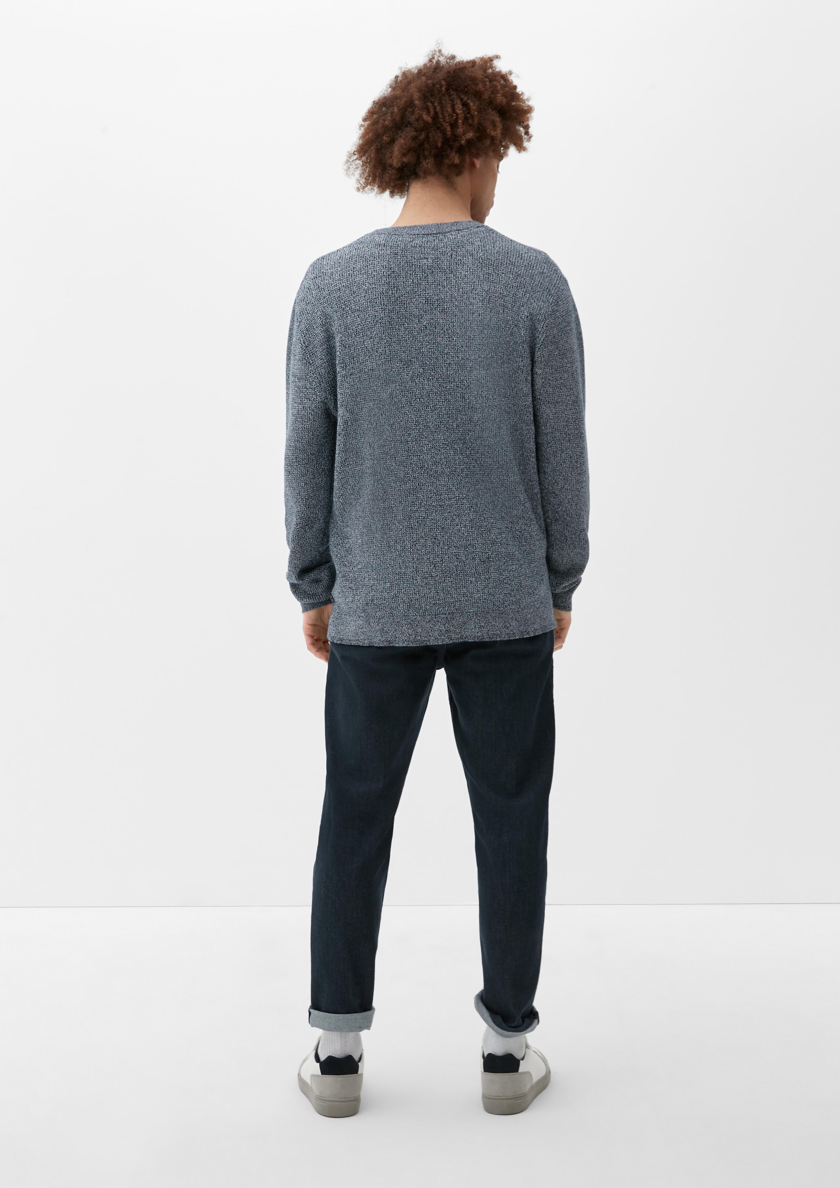 Strickpullover mit Henleyausschnitt  2123353-59W0