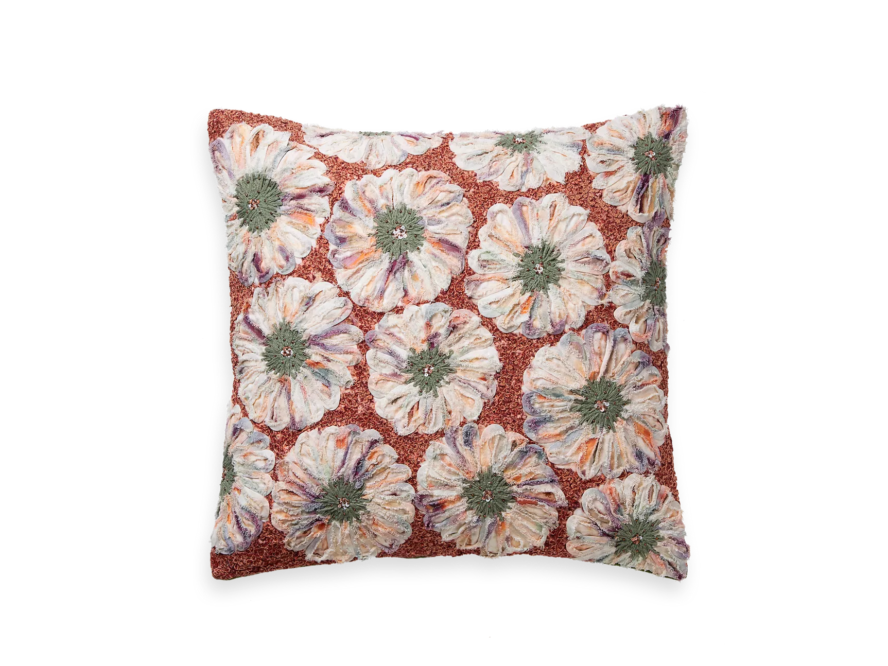 Housse de coussin Punjab Vert Tournesol 50 x 50 cm