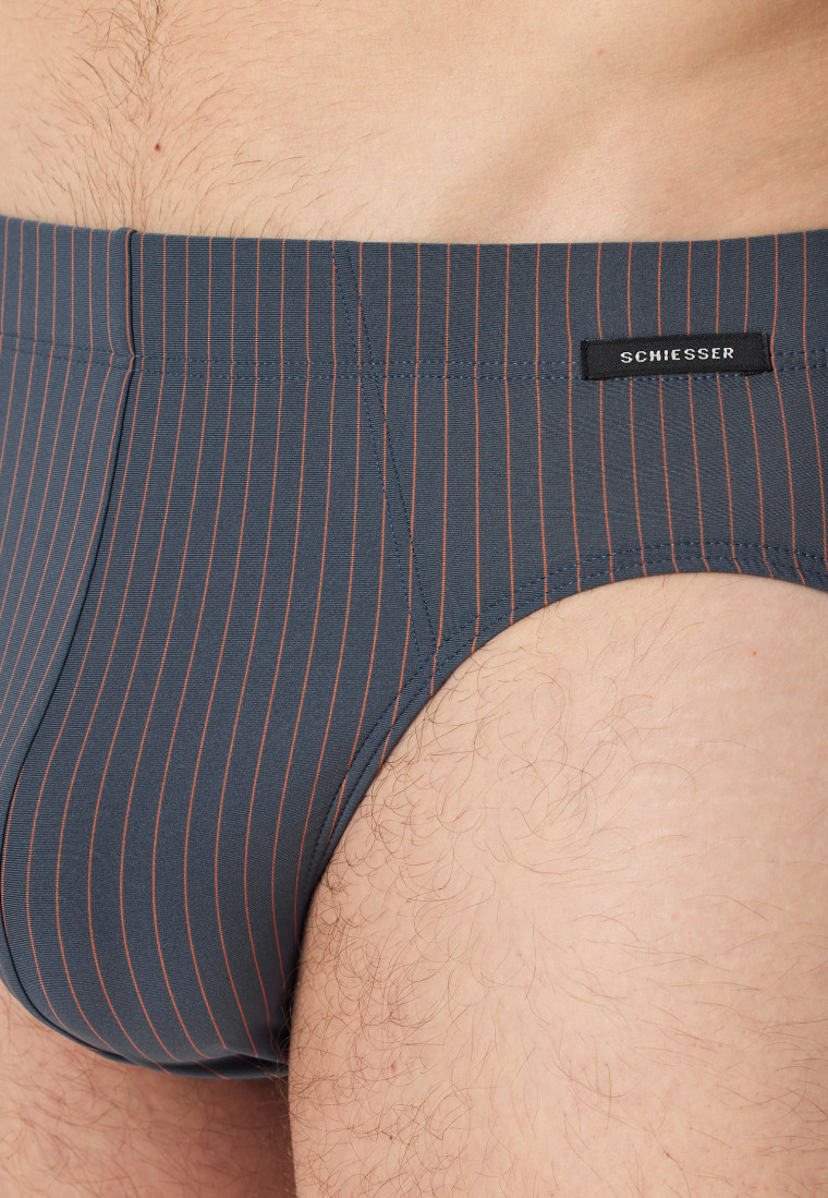 Supermini Micro-Qualität Nadelstreifen jeansblau - Pure Micro