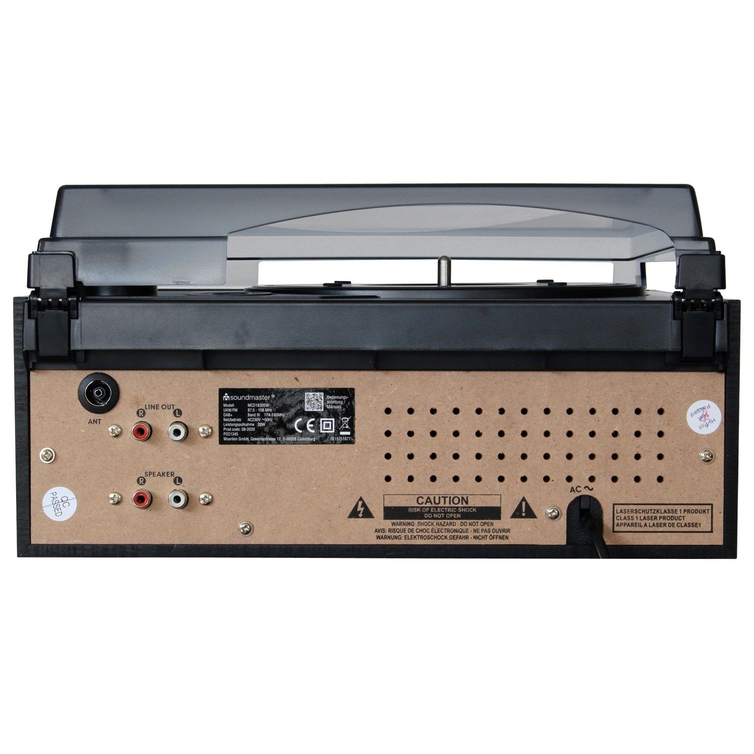 Soundmaster MCD1820SW Kompaktanlage Digitalradio (DAB) (DAB+, FM)