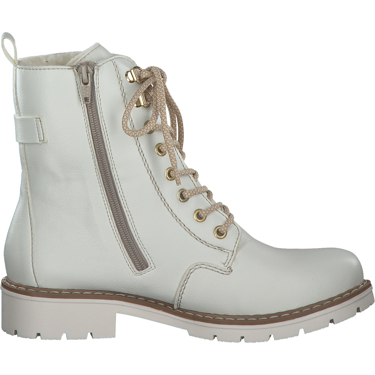 Rieker Y9126, Schnürstiefel, Damen, Weiß