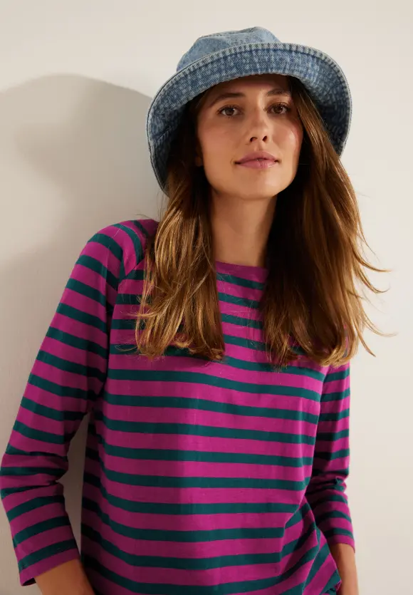 CECIL Slub Streifenshirt