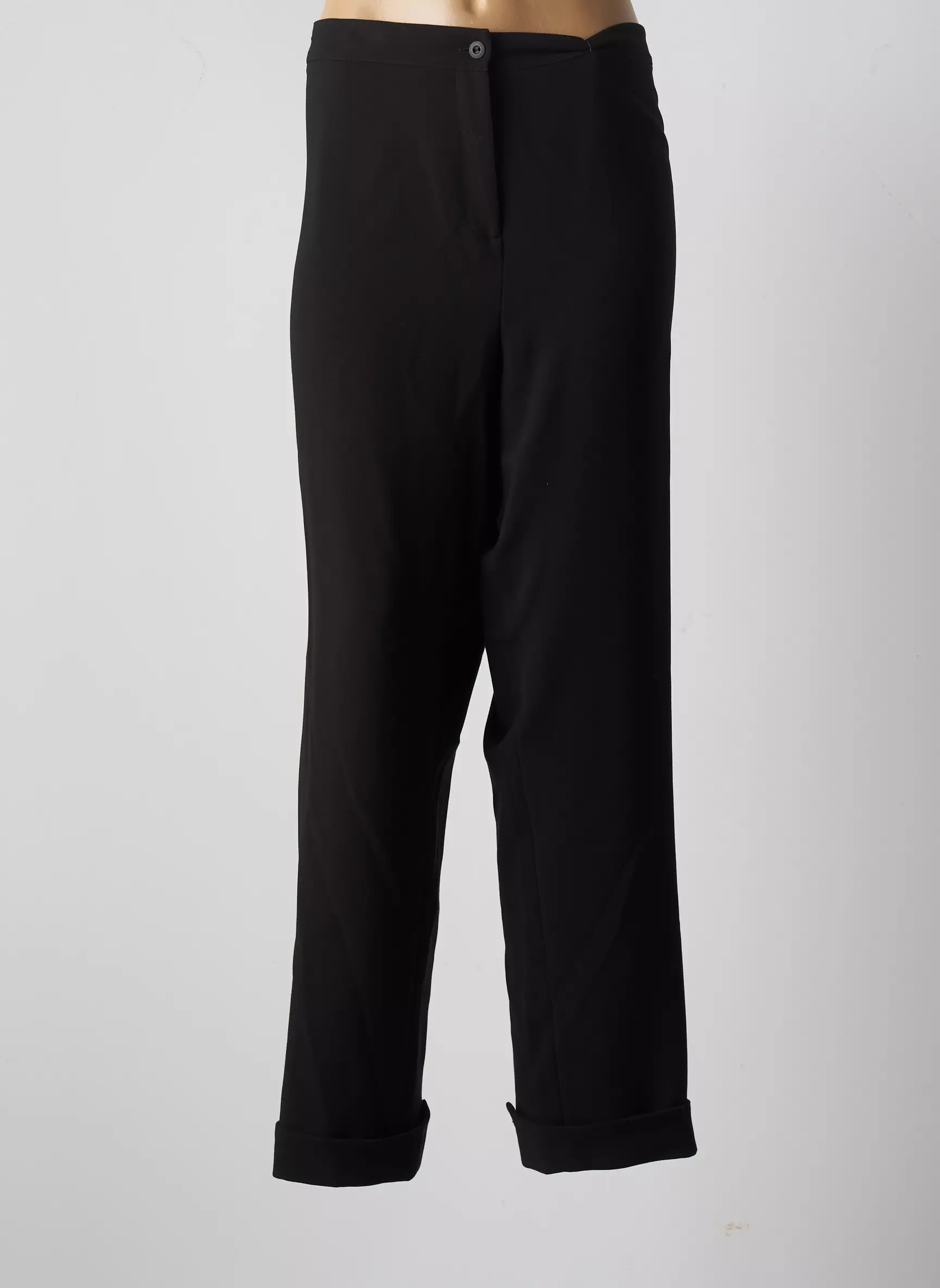 Franck Anna Pantalons Droits Femme couleur noir