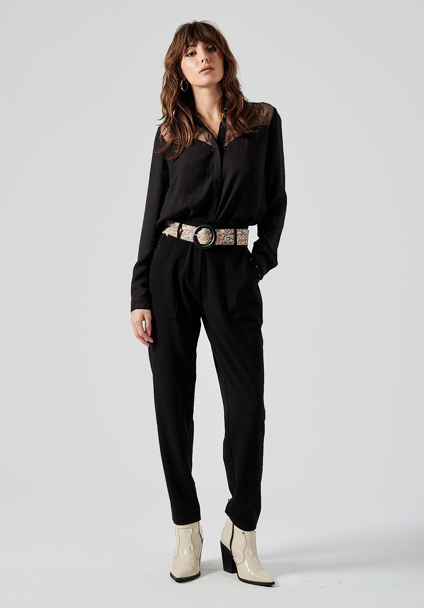 CHAYA  Chemise noire femme