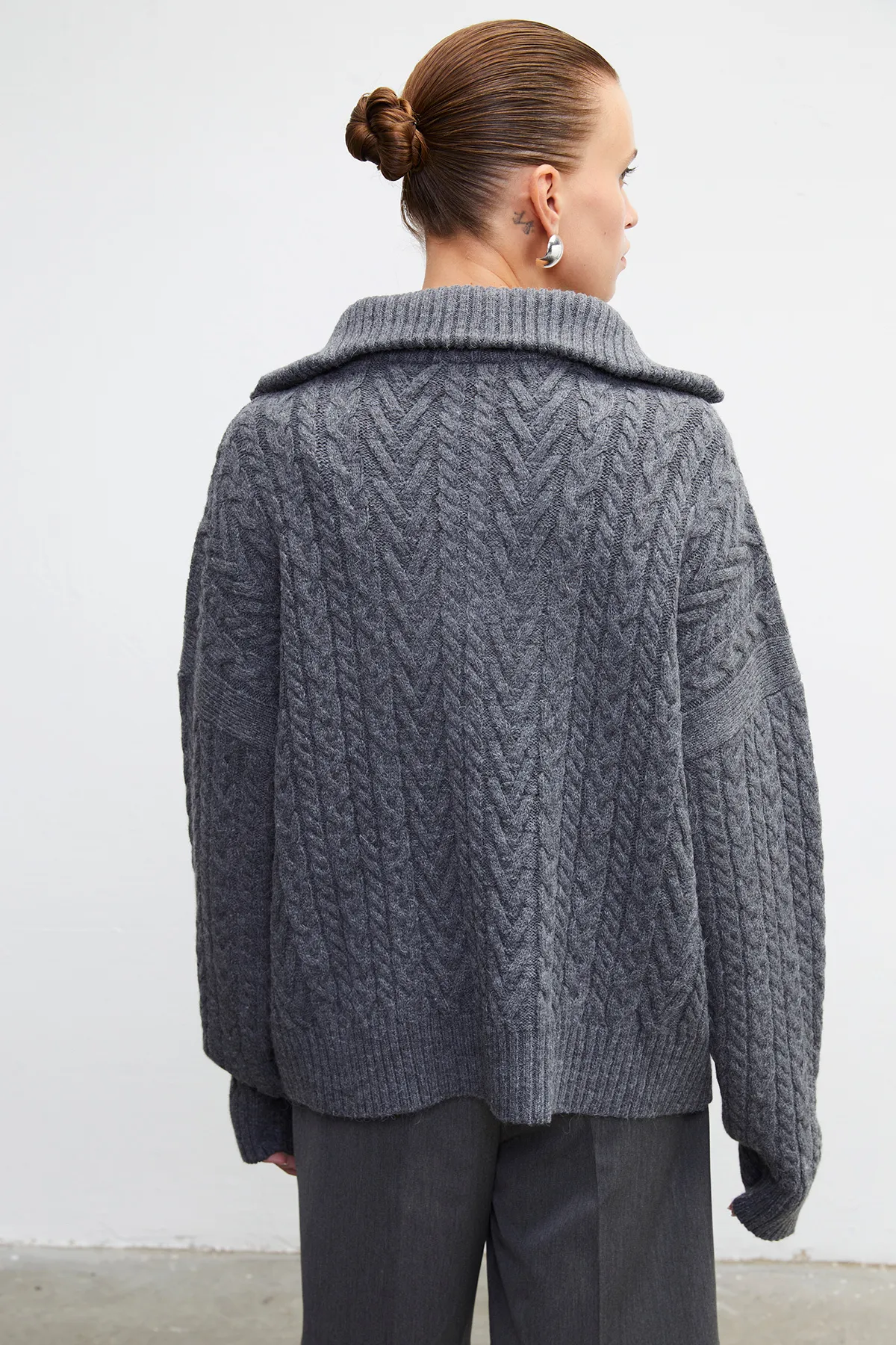 VATKALI  Rollkragenpullover mit Reißverschluss