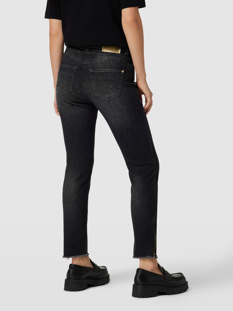 Slim Fit Jeans im 5-Pocket-Design Modell 'RICH' in dunkelgrau