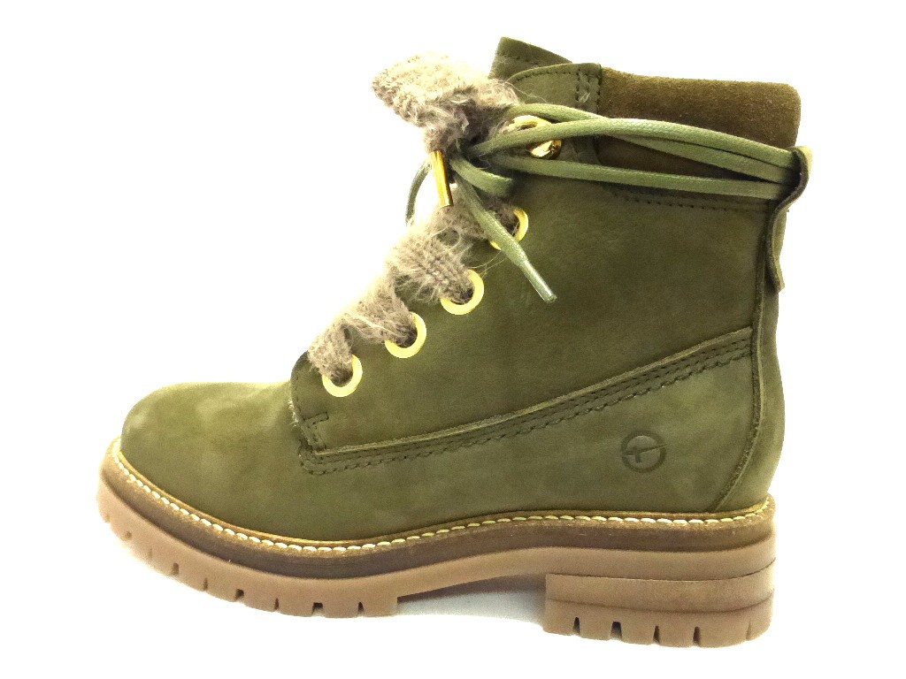 TAMARIS Schnür-Stiefeletten grün