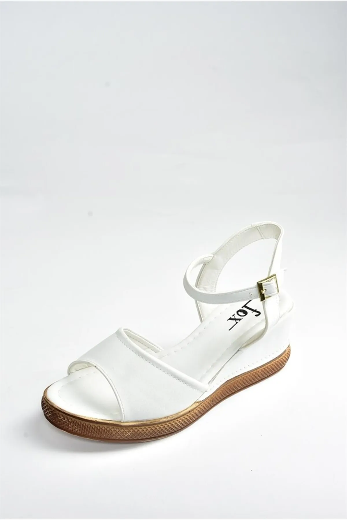 Fox Shoes  Weiße Damenschuhe mit Keilabsatz