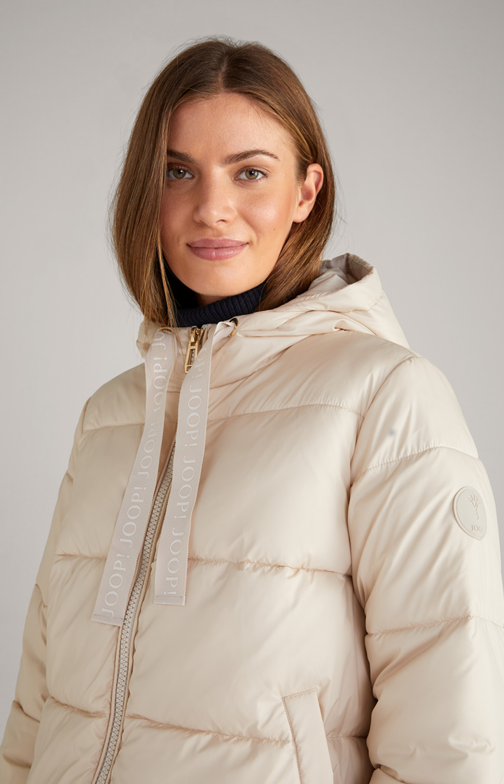 Oversized-Steppjacke in Offwhite