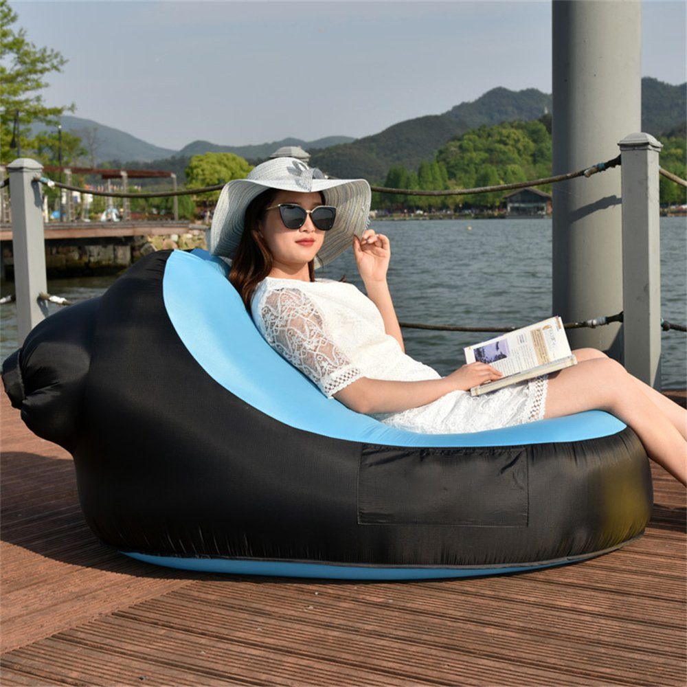 FRUNS Luftsessel Aufblasbare Liege, wasserdichte Anti-Leckluft-Sofa