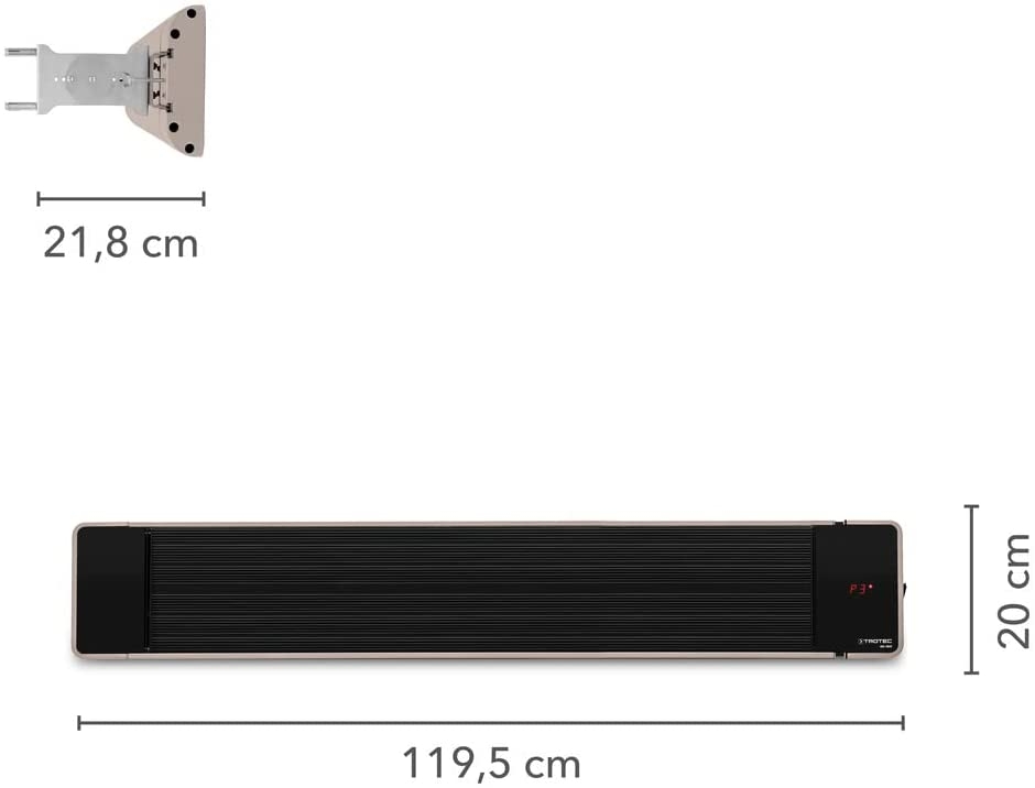 Trotec 1410003320 IRD 1800 Schwarzes Heizgerät