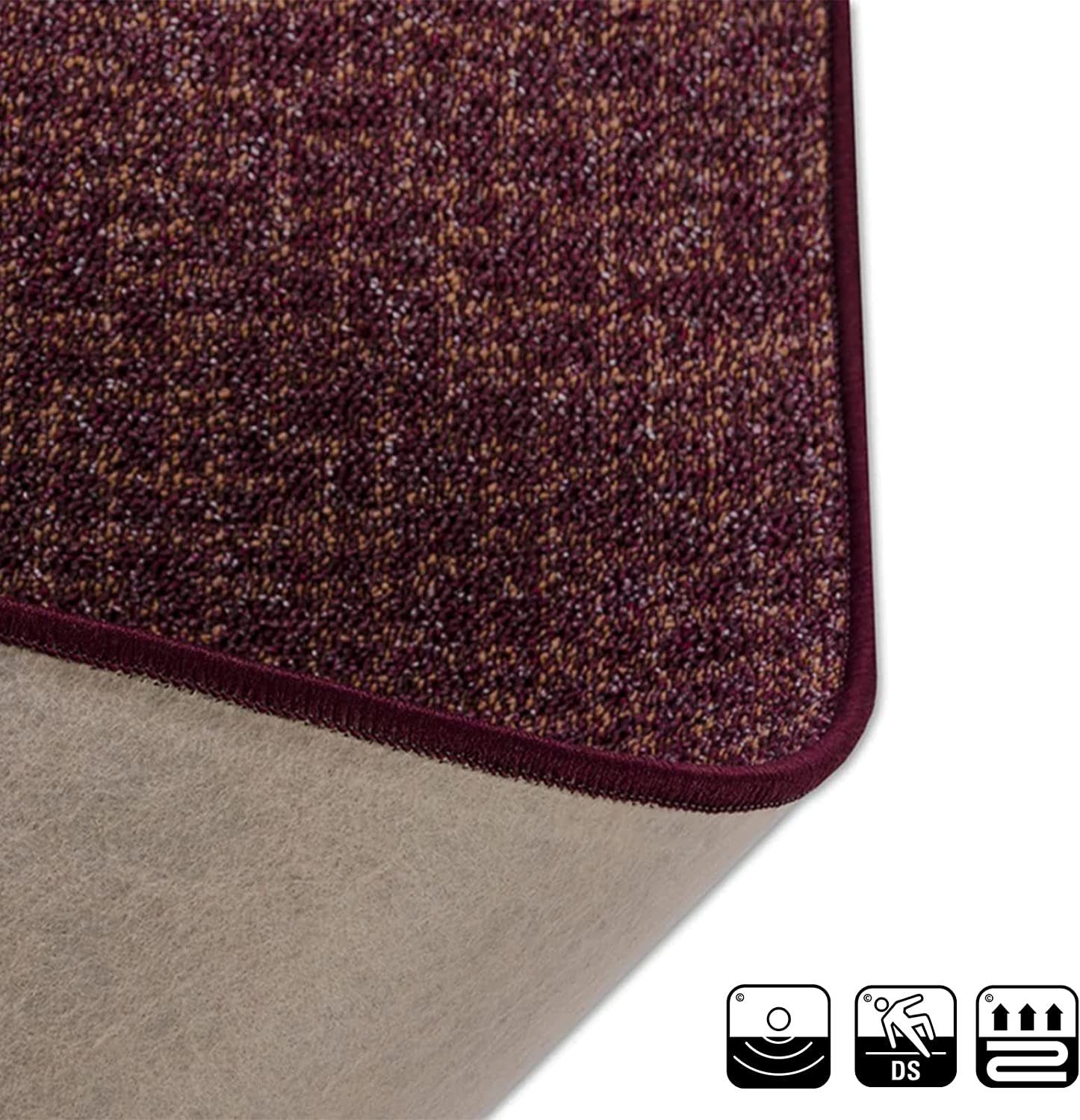Bettumrandung Bermuda, 3 Größen, 6 Farben, Teppichläufer Floordirekt, Höhe 7 mm, (3-tlg), Konfektioniert in Deutschland