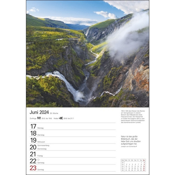 BERGE WOCHENPLANER 2024 - Kalender