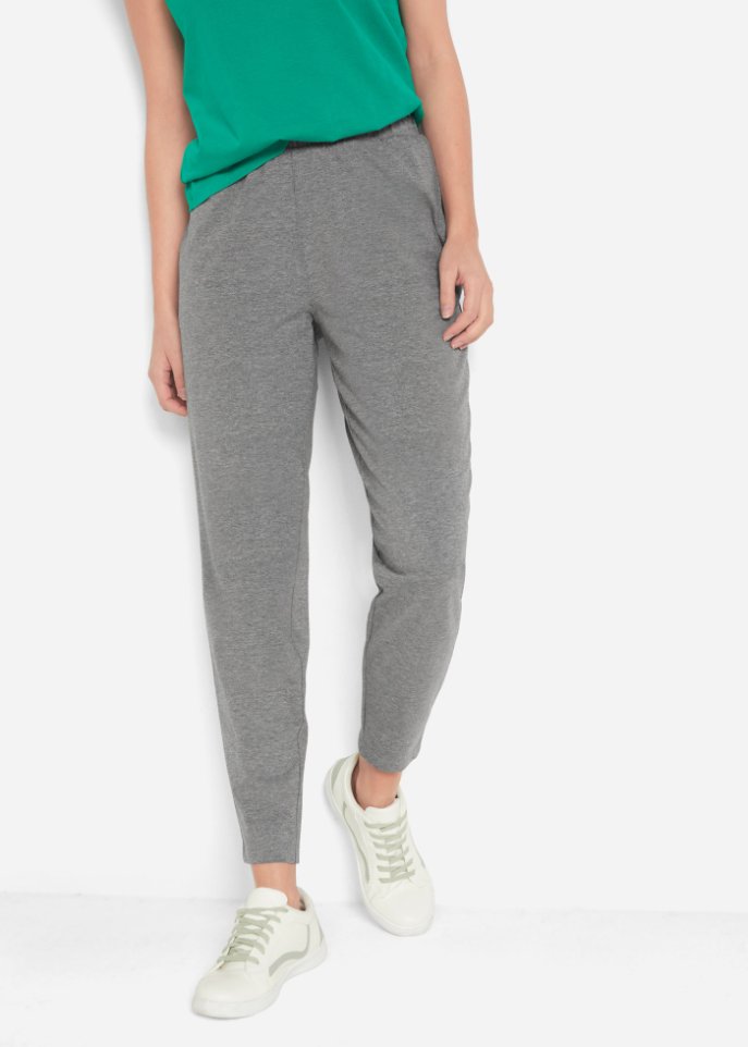 Leichte Schlupfhose mit High-Waist-Bequembund, 2er-Pack