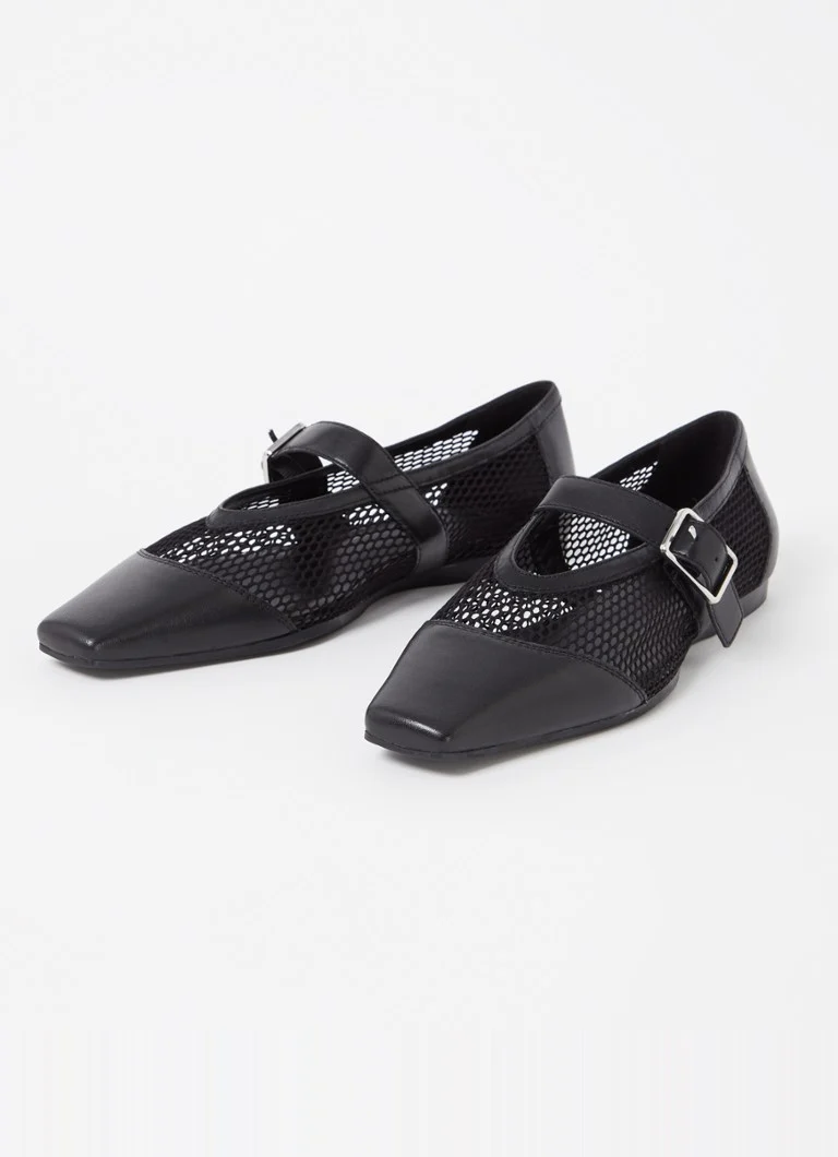 Ballerina Wioletta in rete con dettagli in pelle di Vagabond Shoemakers