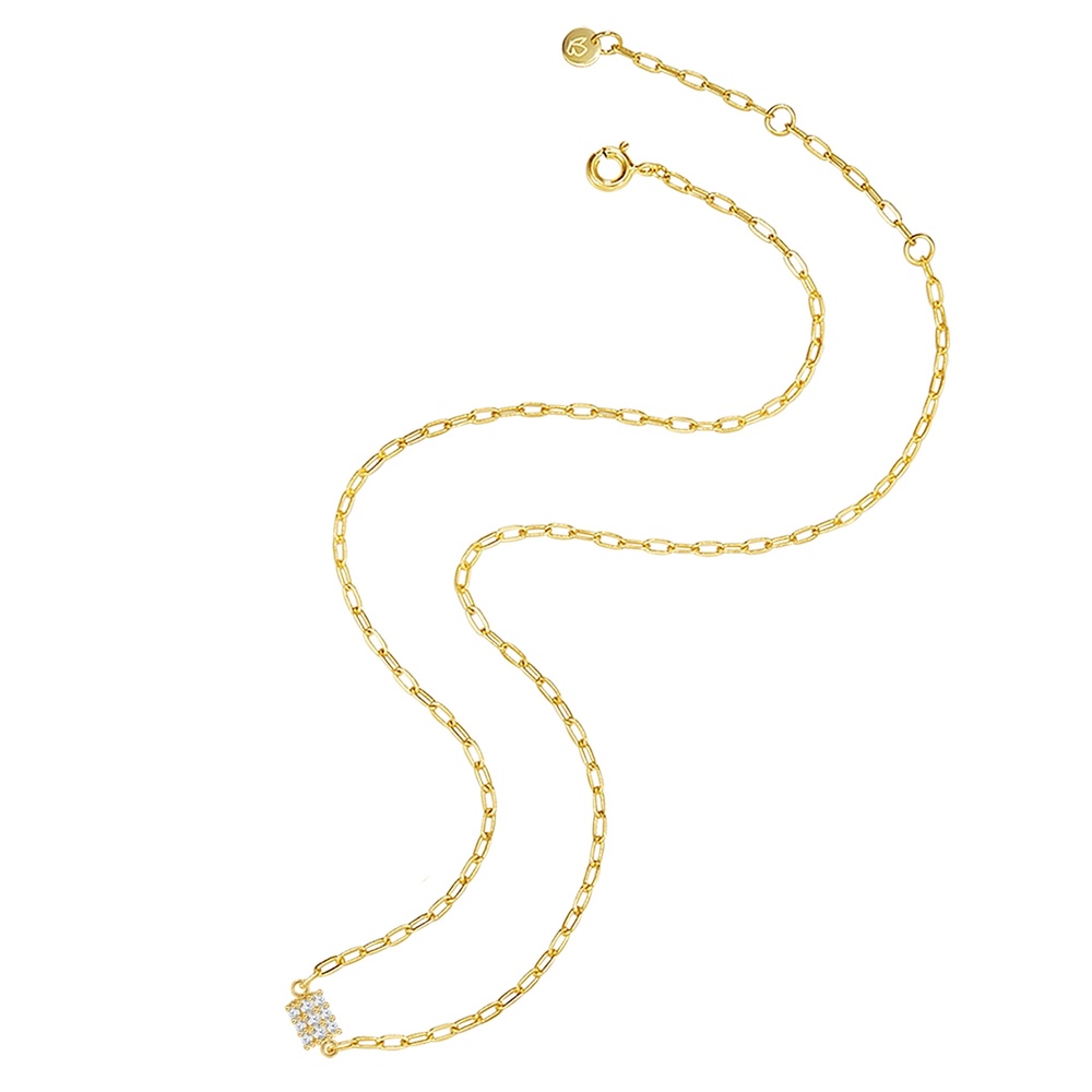 Glanzstücke München Collier en argent Argent sterling Oxyde de zirconium (CZ) en Or jaune collier