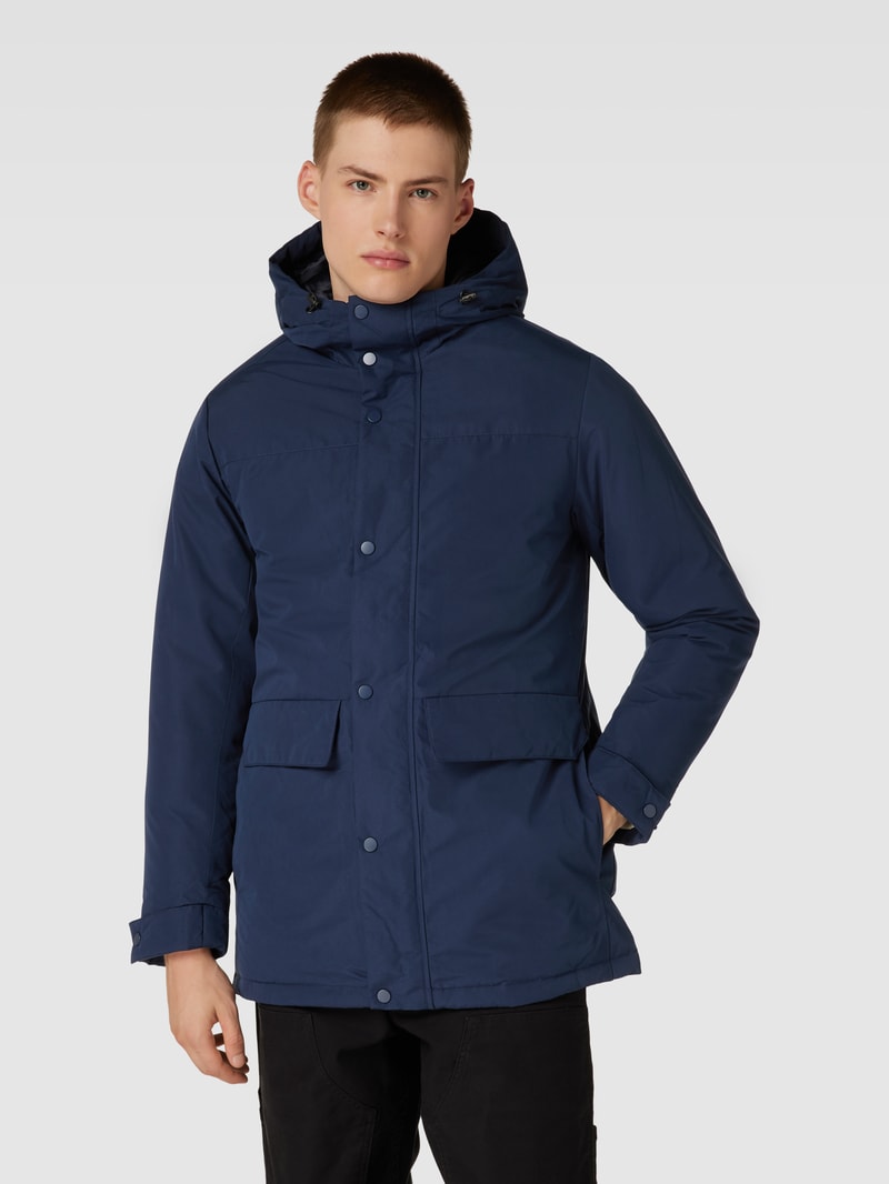 Parka mit Kapuze Modell 'CHAMP' in dunkelblau