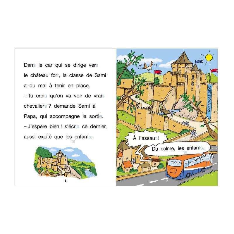 Livre Sami et Julie CP Niveau 3, La visite du château fort - Hachette Education