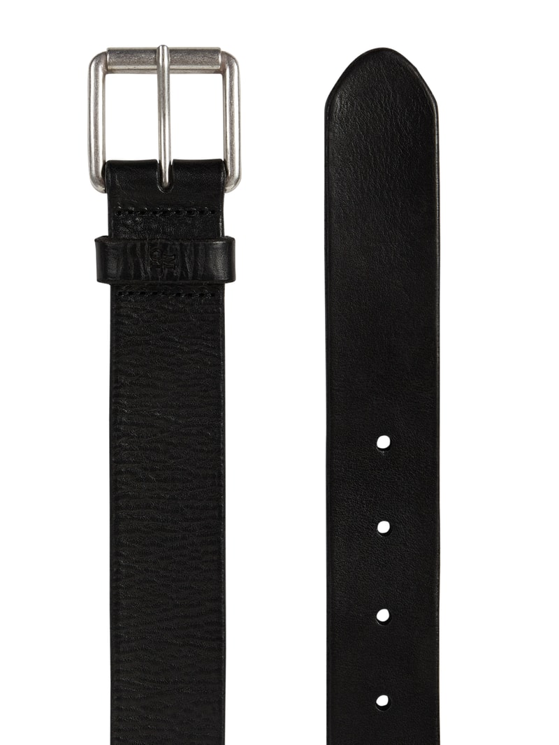 Gürtel aus Leder in schwarz